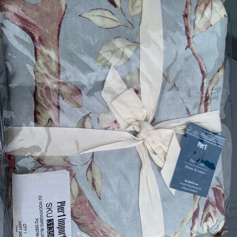 Pier 1 Duvet Cover, 2U Mockingbird Blue, F/Q